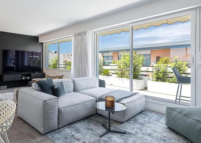 شقة Luxurious Penthouse Rooftop Martinez Croisette